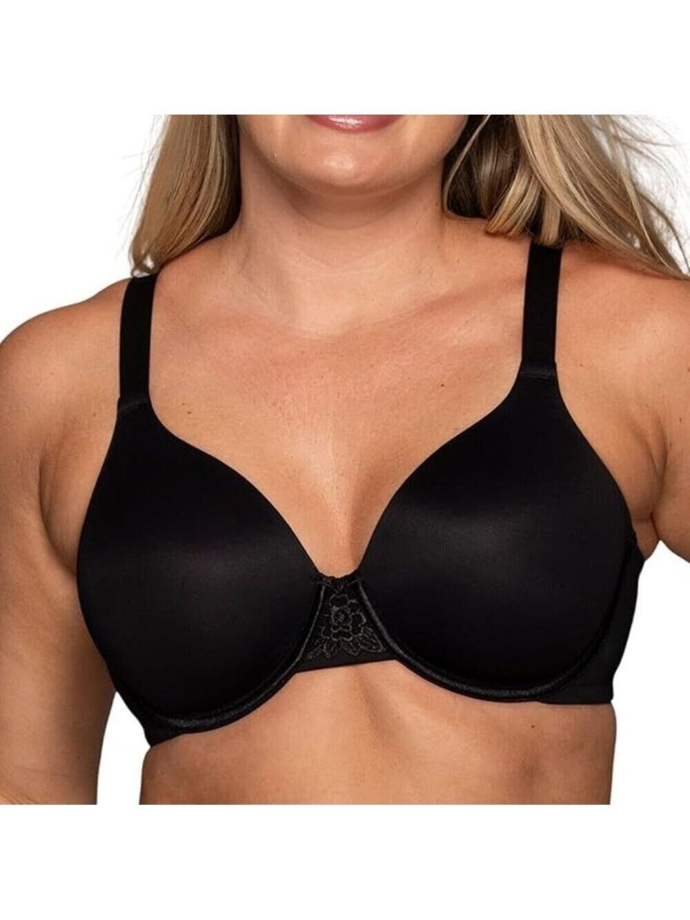 🩷🩷Vanity Fair Beauty Back Full Figure Underwire Black Bra 76380 42D NWOT
